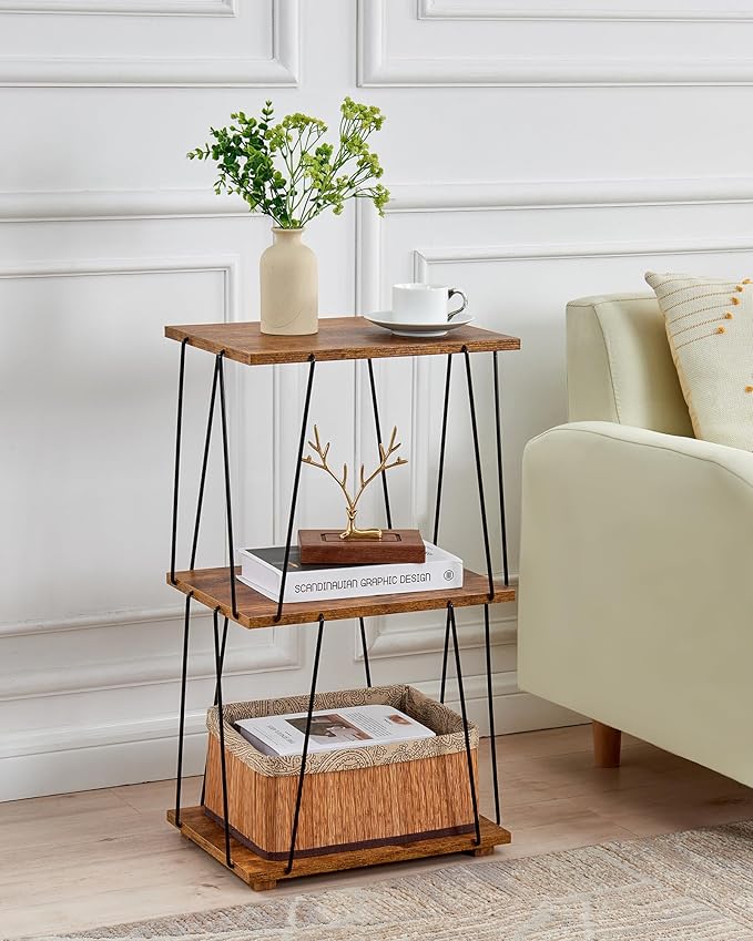 Tall End Table, Small Side Table, 29 inch High Entryway Table, Bedside Table - Image 7