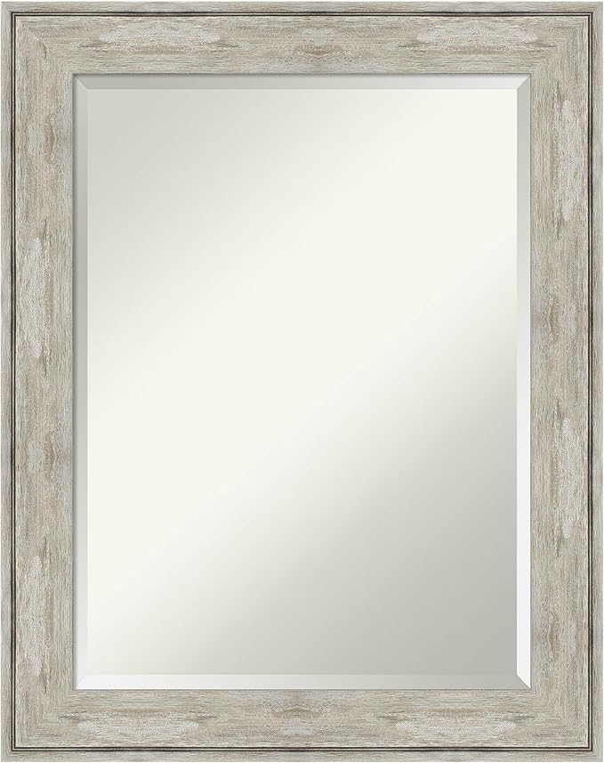 Amanti Art Silver Bathroom Mirror by AmantiArt
