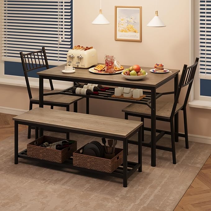 Dining Table Set for 4, Kitchen Table for 4 - Image 2