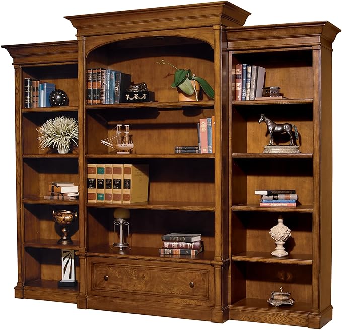 Hekman Furniture Urban Ash Burl Executive Right Bookcase – Elegant Tall Premium - Image 4