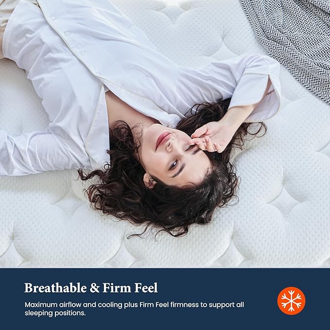 Coolvie Queen Mattress Firm, Strong Coils Hybrid Mattresses - Image 4