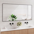 Koonmi Black Mirrors for Wall, 30x60 Inch Bathroom Mirror, Rectangular Wall by KOONMI