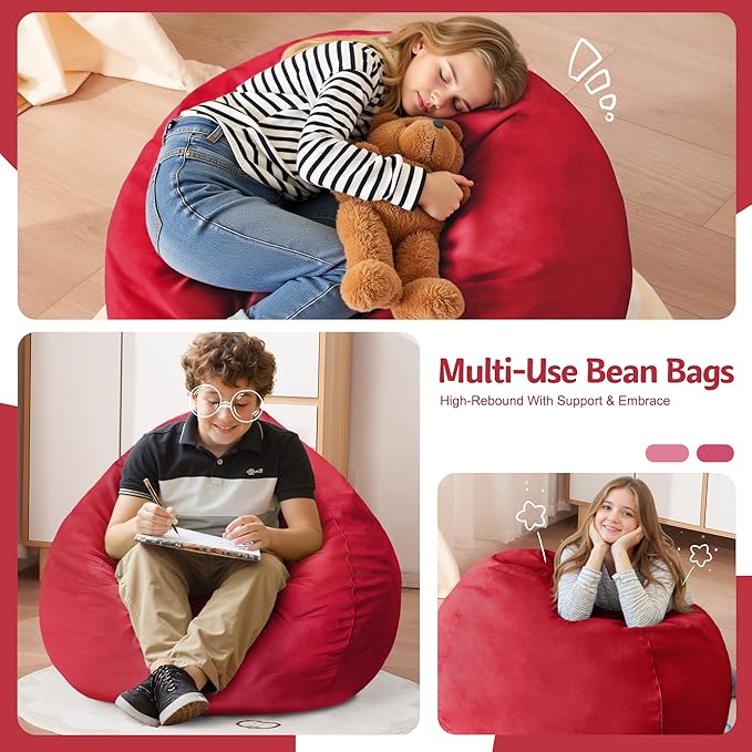 Homguava 2FT Bean Bag Chair: 2' Bean Bags - Image 3