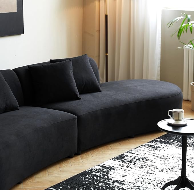 Container Furniture Direct 132" Curved Sofa - Image 7