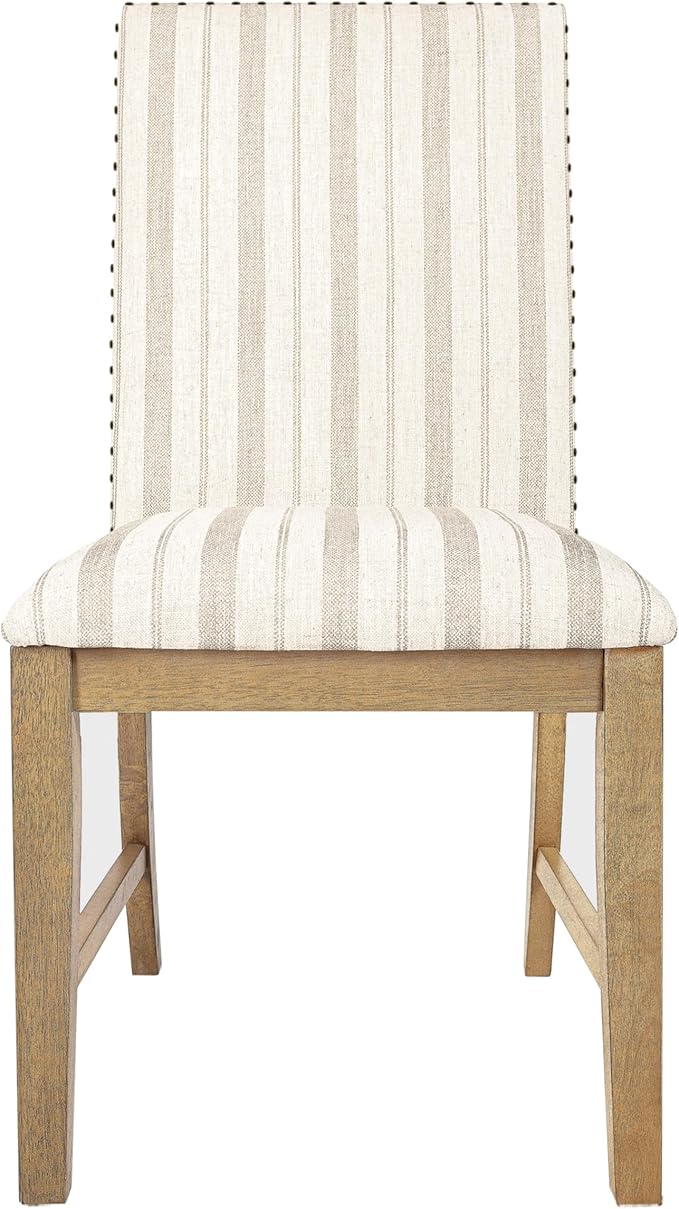 HomePop Upholstered Wood Apron Dining Chair - Image 4