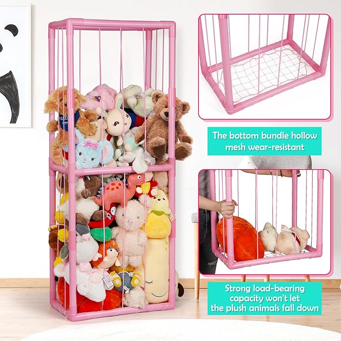 Stuffed Animal Zoo Storage Stuffed Animal Holder PVC Plush Storage Organizer - Image 2