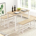 Rovibek 43" Dining Table Benches Set by Rovibek