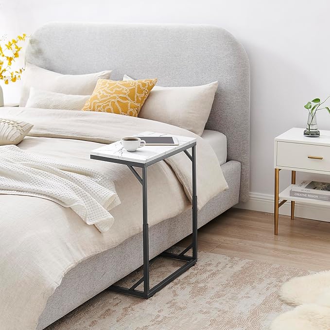 C-Shaped End Table, Small Sofa Table - Image 3