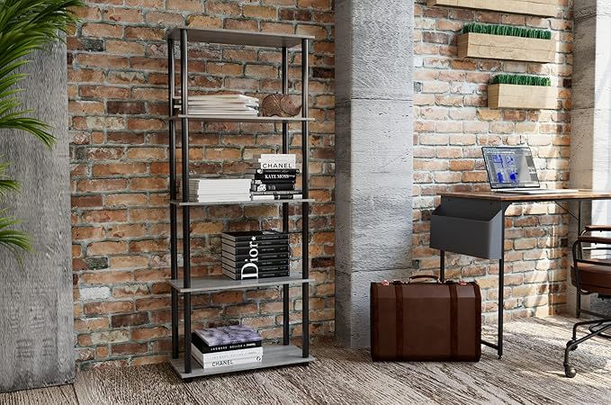 Furinno Turn-N-Tube 5-Tier Multipurpose Shelf / Display Rack / Storage Shelf / - Image 2