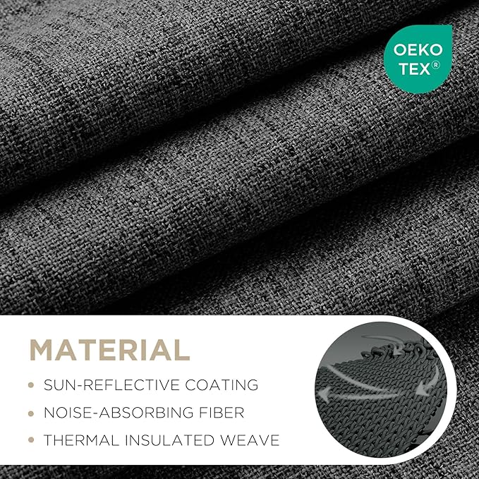 Joydeco 100% Blackout Curtains for Bedroom - Image 2