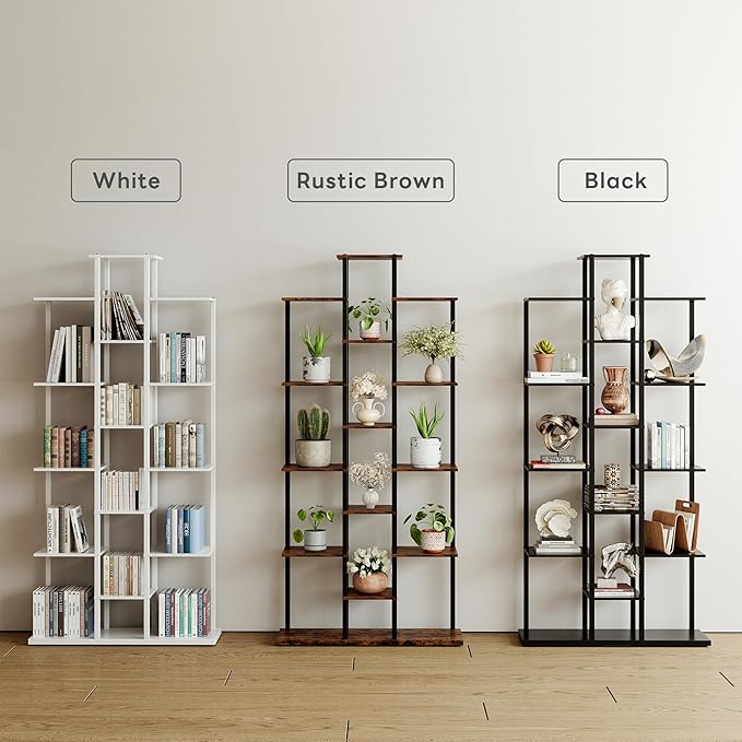 Bookshelf，Small Bookcase for Small Space，6-Tier Bookshelf for Living Room - Image 5