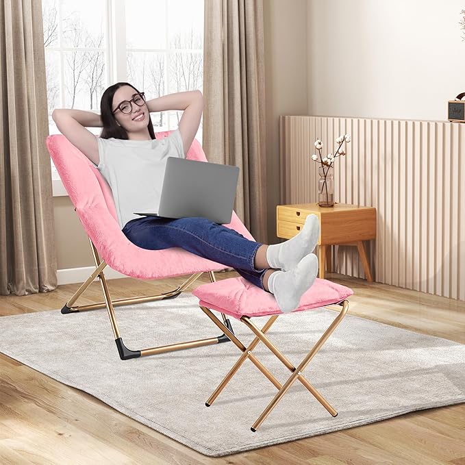 Comfy Oversized Saucer Chair - Image 2