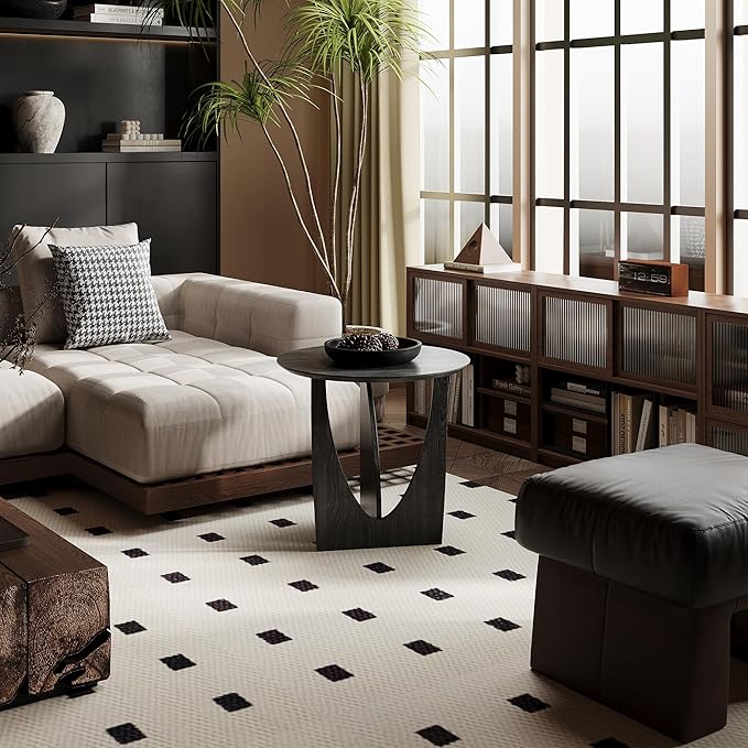 Round Side Table, Modern Aesthetic End Table - Image 3