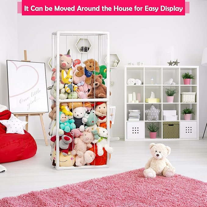 Stuffed Animal Zoo Storage Stuffed Animal Holder PVC Plush Storage Organizer - Image 5