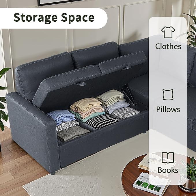 83" Pull Out Sleeper Couch - Image 4