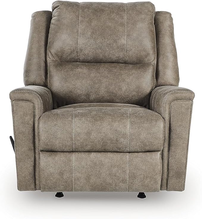 Signature Design by Ashley Skymaker Modern Faux Leather Manual Rocker Recliner - Image 2
