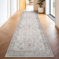 Light Gray Kitchen Rug 12 ft Long by HazoHaus