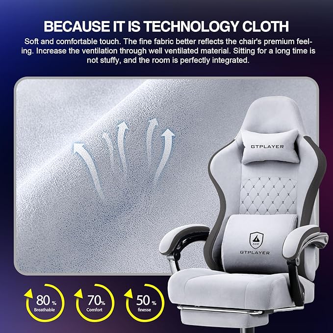 GTPLAYER Gaming Chair, Computer Office Chair - Image 6