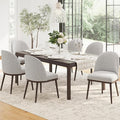 COLAMY Upholstered Dining Chairs Set of 6, Large Dining Room Kitchen Chairs by COLAMYINC