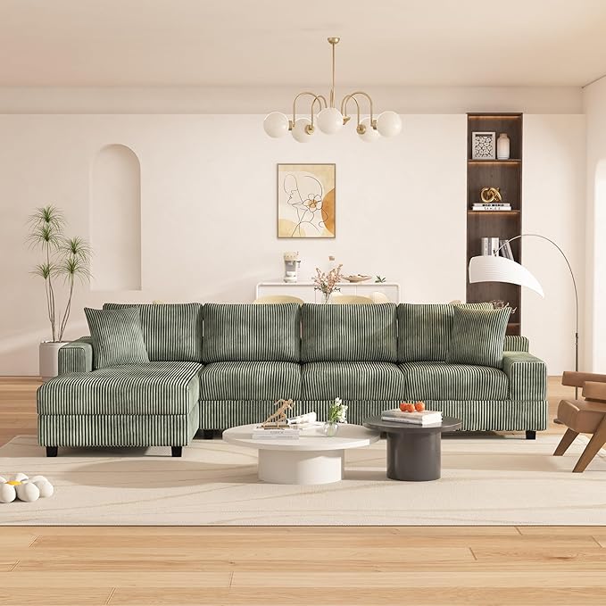 Eafurn 132.68" Oversized L Shaped Modular Sectional Sofa Couch by Unknown