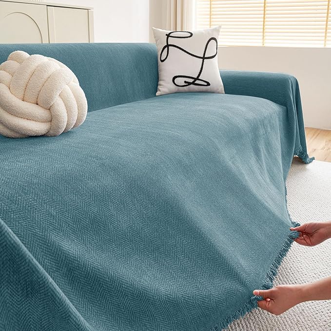hyha Couch Cover for Dogs, Boho Sofa Covers for 3 Cushion Couch Washable - Image 5