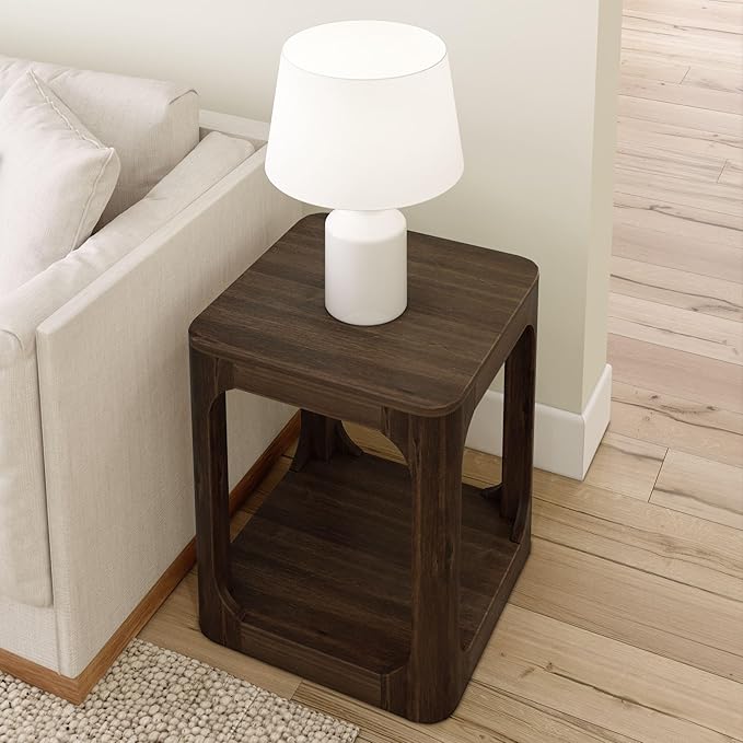 Plank+Beam Modern Rounded Square Side Table - Image 5