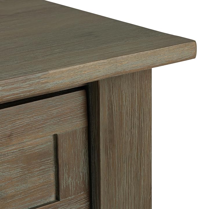 SIMPLIHOME Monroe SOLID ACACIA WOOD 22 inch Wide Square Rustic End Table in - Image 6