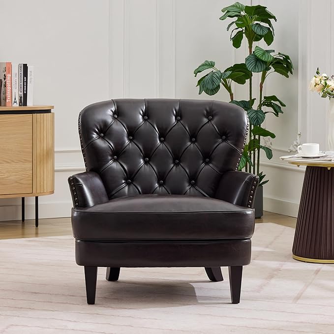 Ball & Cast Accent Chair, Mid-Century Lounge Living Room Chairs - Image 3