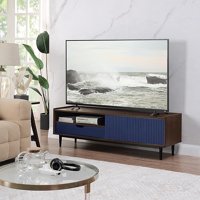 Manhattan Comfort Duane Modern Ribbed 55 Inch TV Stand - Image 3