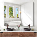 KOCUUY Large Frameless Mirror, 40x48 Inch Square Bathroom Vanity Mirror by KOCUUY