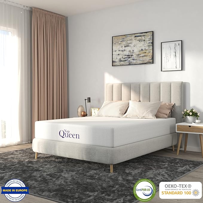 NapQueen 10 Inch Queen Size Mattress, Bamboo Charcoal Memory Foam Mattress - Image 3