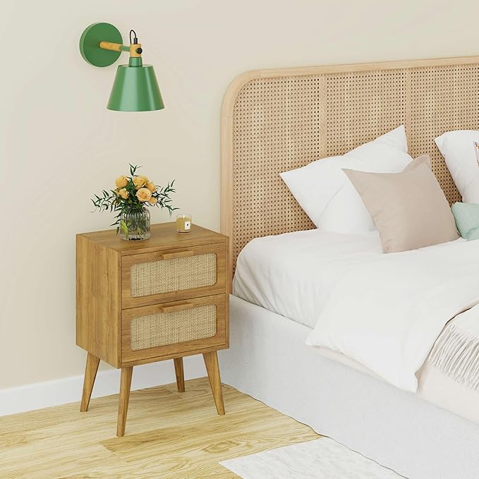 Rattan Nightstand, End Table, Side Table - Image 6