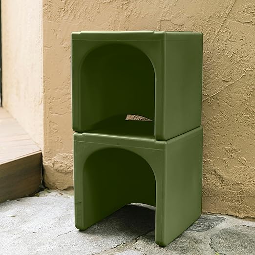 ECR4Kids Tri-Me Table and Cube Chair Set, Hunter Green - Image 10