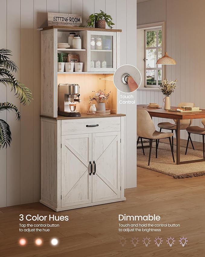 VASAGLE 71" Kitchen Pantry Cabinet - Image 3