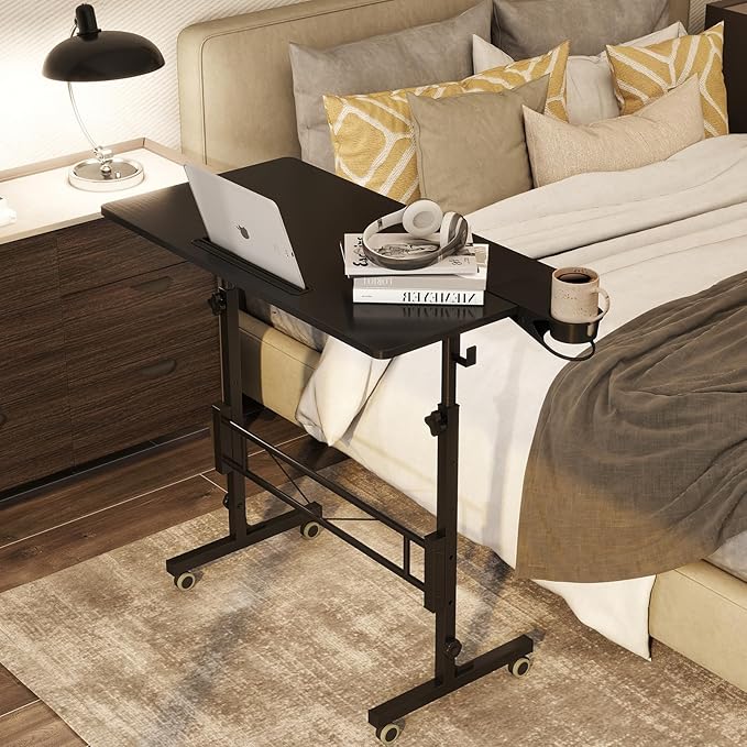 Hadulcet Small Standing Desk Adjustable Height, Mobile Stand Up Desk - Image 2