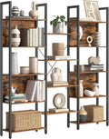 VASAGLE 5-Tier Bookcase with 14 Shelves, Book Shelf with Metal Frame, Bookshelf by VASAGLEbySONGMICSHOME