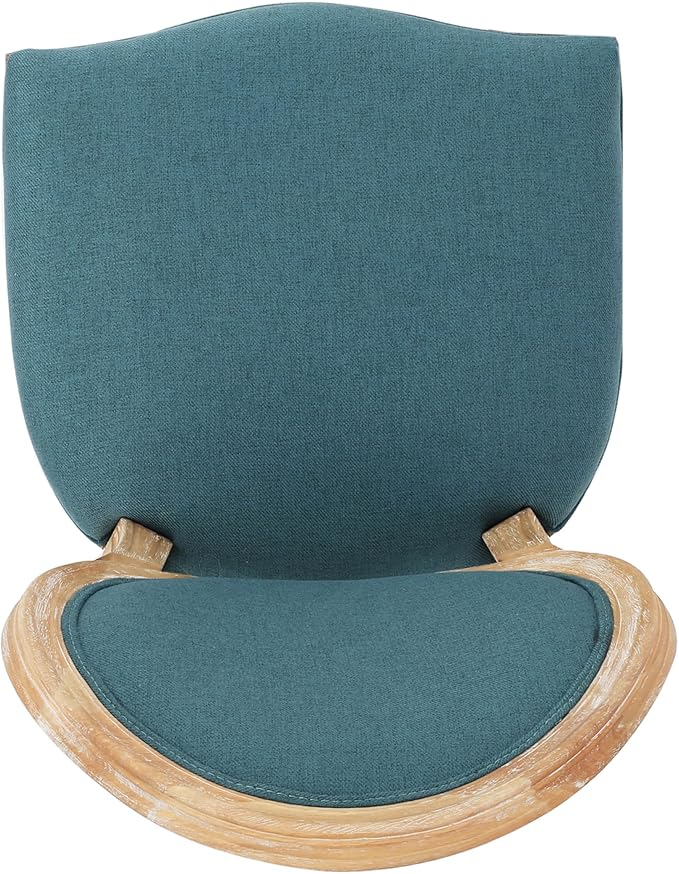 Christopher Knight Home Phinnaeus Fabric Dining Chairs, 2-Pcs Set, Dark Teal - Image 9