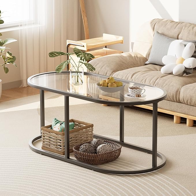 Coffee Table Black Glass Coffee Tables - Image 5