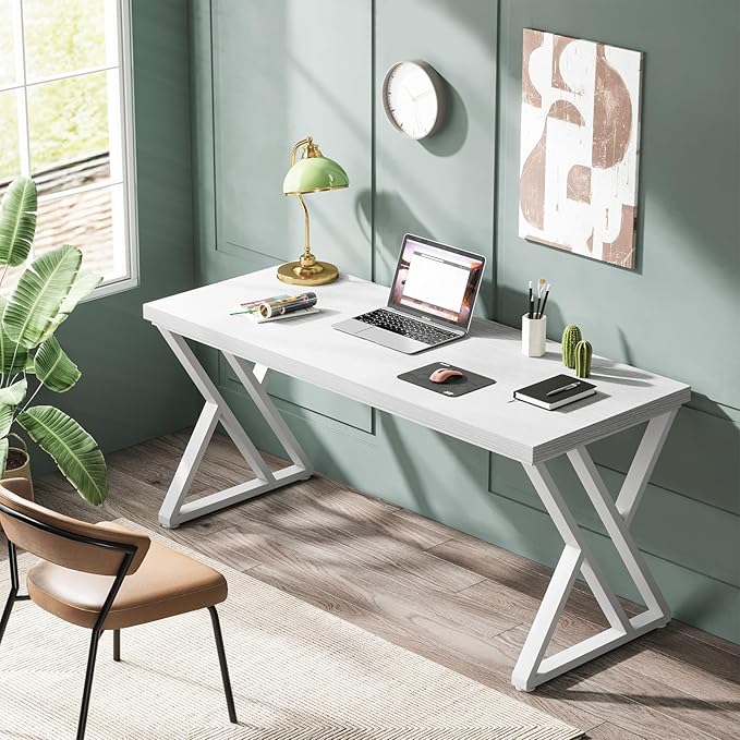 Tribesigns Writing Computer Desk, 55 inch Heavy Duty Study Desk - Image 3