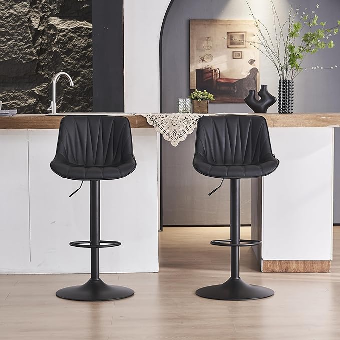 YOUNIKE Bar Stools Set of 2 for Kitchen Island, Adjustable Barstools - Image 8