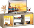WLIVE LED TV Stand for 65 Inch TV, Modern Entertainment Center by WLIVE