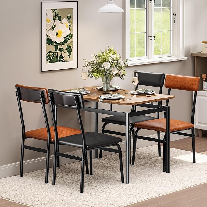 5 Piece Dining Room Table Set, Kitchen Table Set - Image 8