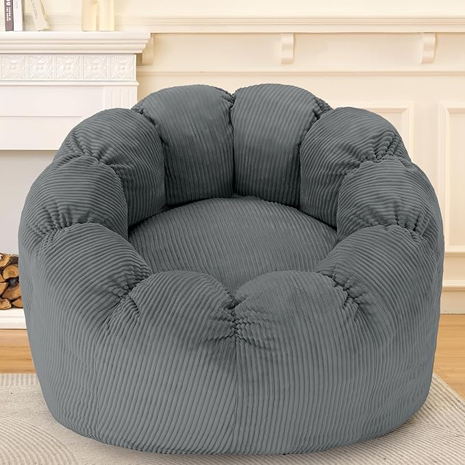HABUTWAY Giant Bean Bag Chair for Adults/Kids/Teens, Pumpkin Bean Bag Couch by HABUTWAYMakeYourLifeComfortable