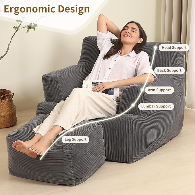 Comfy Gaint Bean Bag Chair - Image 3