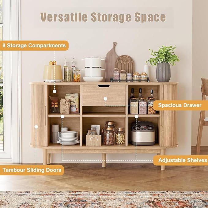 LINSY HOME Sideboard Buffet Cabinet - Image 4
