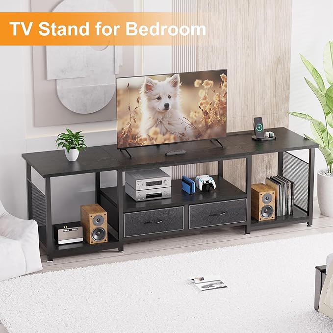 TV Stand with Drawers and Power Outlets - Image 8