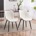 YOUNIKE Dining Chairs Set of 2, Upholstered Faux Leather Dining Room Chairs by YOUNIKE