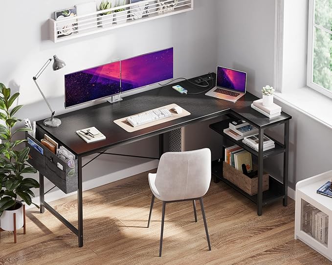 ODK 55 Inch Small L Shaped Computer Desk - Image 2