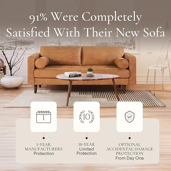 Poly & Bark Napa Leather Couch - Image 9