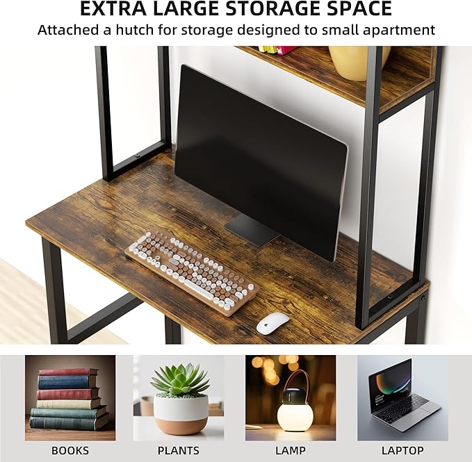 Aquzee 31 Inch Desk Hutch, Teen Desk - Image 4
